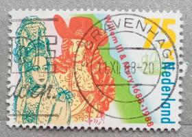 Бенілюкс Бенилюкс ^/--/^ Нидерланды 1988 г - 300-летие «Славной революции» Вильгельма III и Марии II, гаш ^_^^^ Нідерланди 1988 р - 300 років правлінню Короля Вільгельма III і Королеви Марії II, гаш - фото фото фото