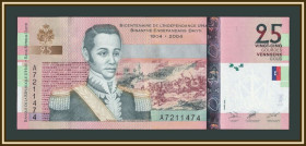 Карибський басейн Карибский бассейн ^/--/^ Гаити 25 гурдов 2004 P-273  (273 /--/ a) UNC ^_^^^ Гаїті 25 гурдів 2004 P-273 (273 /--/ a) UNC - фото фото фото