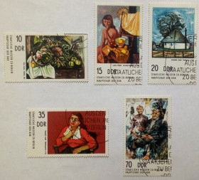 НДР, ФРН ГДР, ФРГ ^/--/^ ГДР 1974 Живопись XX века, гашеные ^_^^^ НДР 1974 Живопис XX століття, гашені - фото фото фото