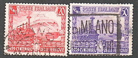 Італія, Ватикан Италия, Ватикан ^/--/^ Италия  (1939) 100-летие итальянских железных дорог ^_^^^ Італія (1939) 100-річчя італійських залізниць - фото фото фото