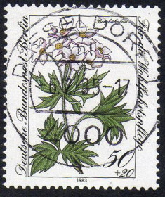 Інші країни Другие страны ^/--/^ Західний Берлін 1983 - Альпійські квіти під загрозою зникнення  (Гб) ^_^^^ Западный Берлин 1983 — Альпийские цветы под угрозой исчезновения (Гб) - фото фото фото
