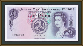 Великобританія Великобритания ^/--/^ Остров Мэн 1 фунт 1976 P-29  (29 /--/ d) UNC ^_^^^ Острів Мен 1 фунт 1976 P-29 (29 /--/ d) UNC - фото фото фото