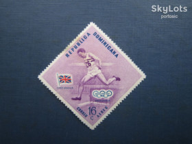 Спорт Спорт ^/--/^ Марка Домінікана 1956 спорт олімпіада легка атлетика Кріс Брашер MH ^_^^^ Марка Доминикана 1956 спорт олимпиада легкая атлетика Крис Брашер MH - фото фото фото