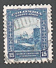 Південна Америка Южная Америка ^/--/^ Колумбия  (1948) Авиапочта. Местные виды ^_^^^ Колумбія (1948) Авіапошта. Місцеві види - фото фото фото