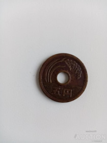 Японія Япония ^/--/^ 5 иен Япония 1920-1950 г.редкая НЕ ЧАСТАЯ. JAPAN 5 YEN Coin US $9.99 ^_^^^ 5 ієн Японія 1920-1950 р. рідкісна не часта. JAPAN 5 YEN Coin US $ 9.99 - фото фото фото