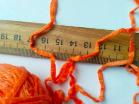 Пряжа Пряжа ^/--/^ пряжа  нитки  лента шнур апельсиновый цвет 80% cotton 20% rayon  вес 270 грамм ^_^^^ пряжа нитки шнур апельсиновий колір 80% cotton 20% rayon вага 270 грам - фото фото фото