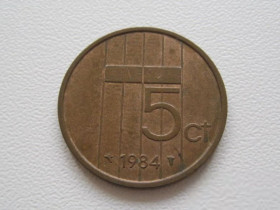 Нідерланди Нидерланды ^/--/^ Нидерланды 5 центов 1984 года 23233 ^_^^^ Нідерланди 5 центів 1984 року 23233 - фото фото фото