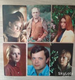 СРСР СССР ^/--/^ Открытка Артисты кино РСФСР 1980 ^_^^^ Листівка Артисти кіно РРФСР 1980 - фото фото фото