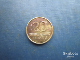 Литва Литва ^/--/^ Монета 20 сенту Литва 1997 ^_^^^ Монета 20 вересня 1997 - фото фото фото