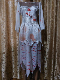 Сукні Платья ^/--/^ Карнавальное кровавое женское платье на хеллоуин, halloween ^_^^^ Карнавальна кривава жіноча сукня на хелловін, halloween - фото фото фото