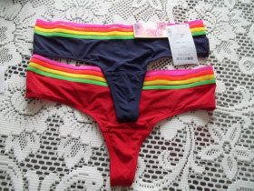 Труси Трусы ^/--/^ Prom           ( XS - 42 / 44  р   ) 2 шт Женские трусы стринги  Оригинал! ^_^^^ Prom ( XS - 42 / 44 р ) 2 шт Жіночі боягузи стрингу Оригінал! - фото фото фото