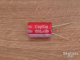 Конденсатори Конденсаторы ^/--/^ 1000 /--/ мкФ  50 /--/ В. CapXon 105°C.  Низькоімпедансний ^_^^^ 1000 /--/ мкФ* 50 /--/ В. CapXon 105°C. Низкоимпедансный - фото фото фото