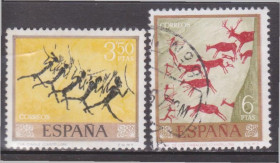 Іспанія Испания ^/--/^ Испания 1967 РИСУНКИ НА КАМНЕ ДОИСТОРИЧЕСКАЯ ЖИВОПИСЬ ДРЕВНИЙ ЧЕЛОВЕК ЖИВОТНЫЕ ФАУНА ОХОТА Mi.1672,1674 гашёная ^_^^^ Іспанія 1967 РІСУНКИ НА КАМНІ ДОІСТОРИЧНИЙ ЖИВОПИС Древній ЛЮДИНА ТВОТНІ ФАУНА ОХОТА Mi.1672,1674 гашена - фото фото фото