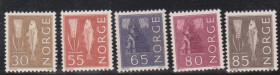 Скандинавія Скандинавия ^/--/^ Норвегия 1963 г.№ 519‑523 ** серия ^_^^^ Норвегія 1963 р. No 519‐523 ** серія - фото фото фото