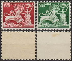 Третій Рейх (-) Третий Рейх (-) ^/--/^ 1942 - Рейх - Ювелірне мистецтво Mi.816-17 * ^_^^^ 1942 - Рейх - Ювелирное искусство Mi.816-17* - фото фото фото