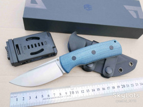 Ножі, мультітули Ножи, мультитулы ^/--/^ Petrified fish PFP /--/ 01 /--/ FBMS BELUGA, N /--/ 690 Satin, Micarta Blue, Fixed, Outdoor, Tactical, EDC ^_^^^ Petrified fish PFP /--/ 01 /--/ F BMS BELUGA, N /--/ 690 Satin, Micarta Blue, Fixed, Outdoor, Tactical, EDC - фото фото фото