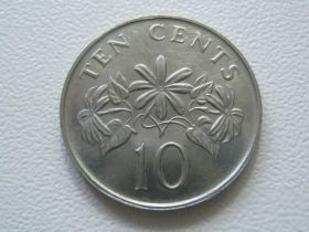 Сінгапур Сингапур ^/--/^ Сингапур 10 центов 1991 года 30159 ^_^^^ Сінгапур 10 центів 1991 року 30159 - фото фото фото
