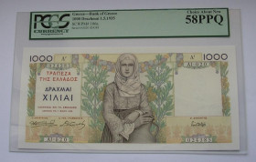 Греція Греция ^/--/^ Греція Греция 1000 драхм 1935 UNC Greece PCGS 58 виглядає ідеал ^_^^^ Греция 1000 драхм 1935 UNC Greece PCGS 58 выглядит идеал - фото фото фото
