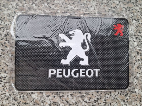 Килимки Коврики ^/--/^ Антиковзкий килимок на торпеду з логотипом Peugeot ^_^^^ Антиковзкий коврик на торпеду с логотипом Peugeot - фото фото фото