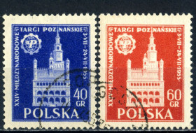 Архітектура Архитектура ^/--/^ Польша. Познаньская торговая ярмарка  (серия) 1955 г. ^_^^^ Польща. Архітектура (серія) 1955 - фото фото фото