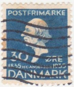 Балтійські країни Балтийские страны ^/--/^ Дания  1935 г. №  229 гашеная ^_^^^ Данія 1935 р. No 229 гашена - фото фото фото