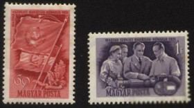 Угорщина Венгрия ^/--/^ Венгрия 1951 г. №  1176‑1177 ** серия ^_^^^ Угорщина 1951 р. No 1176-1177 ** серія - фото фото фото