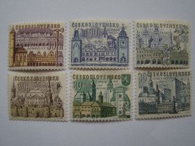 Чехословаччина Чехословакия ^/--/^ ЧССР, Михель 2009,том I, 1508-1513, Исторические города. ^_^^^ ЧССР, Міхель 2009,том I, 1508-1513, Історичні міста. - фото фото фото