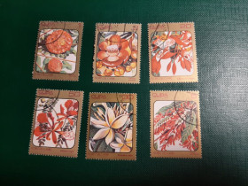 Острівні держави Островные государства ^/--/^ Марки Сuba flores del caribe 1984  (6 /--/ шт) ^_^^^ Марки Сuba flores del caribe 1984 (6 /--/ шт) - фото фото фото