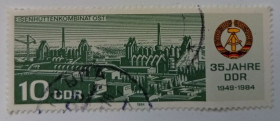 НДР, ФРН ГДР, ФРГ ^/--/^ ГДР 1984 35 лет ГДР, 10 /--/ Pfg, гашеная (I) ^_^^^ НДР 1984 35 років НДР, 10 /--/ Pfg, гашена (I) - фото фото фото