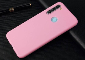 Чохли, бампера Чехлы, бампера ^/--/^ Чохол Soft Touch для Xiaomi Redmi Note 8 силікон бампер світло-рожевий ^_^^^ Чехол Soft Touch для Xiaomi Redmi Note 8 силикон бампер светло-розовый - фото фото фото