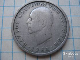 Греція Греция ^/--/^ 2 /--/ драхми 1962 Греція, Павлос ^_^^^ 2 /--/ драхмы 1962 Греция, Павлос - фото фото фото