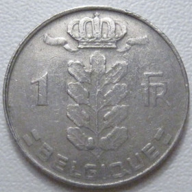 Бельгія Бельгия ^/--/^ Бельгія 1 франк 1971 року Belgique 42622 ^_^^^ Бельгия 1 франк 1971 года Belgique 42622 - фото фото фото