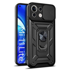 Чохли, бампера Чехлы, бампера ^/--/^ Чохол Fiji Camera Defence для Xiaomi 11 Lite 5 /--/ G NE бампер із захистом камери та підставкою Black ^_^^^ Чехол Fiji Camera Defence для Xiaomi 11 Lite 5 /--/ G NE бампер с защитой камеры и подставкой Black - фото фото фото