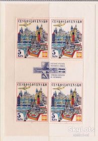 Транспорт Транспорт ^/--/^ Авиация . Чехословакия 1968  г MNH - блок ^_^^^ Чехословаччина 1968 MNH - фото фото фото