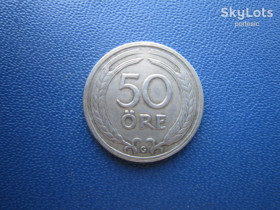 Швеція Швеция ^/--/^ Монета 50 ере Швеція 1940 G ^_^^^ Монета 50 эре Швеция 1940 G - фото фото фото
