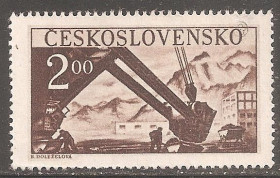 Чехословаччина Чехословакия ^/--/^ Чехословакия 1950 Sc.411 гаш. ^_^^^ Чехословаччина 1950 Sc.411 гаш. - фото фото фото