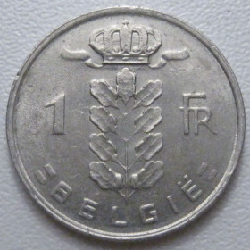 Бельгія Бельгия ^/--/^ Бельгія 1 франк 1980 року Belgie 42724 ^_^^^ Бельгия 1 франк 1980 года Belgie 42724 - фото фото фото