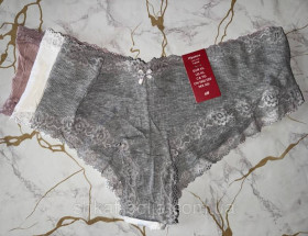 Труси Трусы ^/--/^ 3 шт Трусики хипстер 54-56 XL р H&amp;amp;M Хлопок Гипюр ^_^^^ 3 шт Трусики хіпстер 54-56 XL р H&amp;amp;M Хлопок Гіпюр - фото фото фото