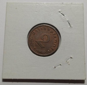 Інше Другое ^/--/^ Германия. 3 рейх. 2 рейхспфеннига (пфеннига). 1939. ^_^^^ Німеччина. 3 рейх. Рейхспфеніга (пфеніга). 1939. - фото фото фото