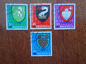 Швейцарія Швейцария ^/--/^ Швейцария, 1979, гербы , гаш. / полная серия / ^_^^^ Швейцарія, 1979, герби, гаш. / повна серія / - фото фото фото