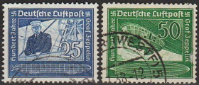 Третій Рейх (-) Третий Рейх (-) ^/--/^ 1938 - Рейх - 100 років Цеппеліна Mi.669-70  _4,0 € ^_^^^ 1938 - Рейх - 100 лет Цеппелина Mi.669-70 _4,0 € - фото фото фото
