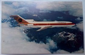 Іноземні Иностранные ^/--/^ Открытка Самолет Continental Airlines Boeing 727-200  (USA) ^_^^^ Літак Continental Airlines Boeing 727-200 (USA) - фото фото фото
