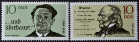 Інше Другое ^/--/^ ГДР Писатель Курт Тухольский, Педагог Адольф Дистервег 1990 ^_^^^ НДР Письменник Курт Тухольський, Педагог Адольф Дістервег 1990 - фото фото фото