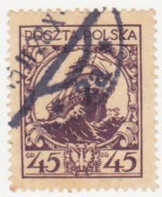 Польща Польша ^/--/^ Польша 1925 г №  208 гашеная ^_^^^ Польща 1925 р. No 208 гашена - фото фото фото