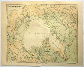 Інше Другое ^/--/^ Карта Арктика Nord-Polarlander 1885-90 г ОРИГИНАЛ! ^_^^^ Карта Арктика Nord-Polarlander 1885-90 г Орігінал! - фото фото фото