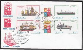 Європа Европа ^/--/^ Италия 1977 ВОЕННЫЕ И ТОРГОВЫЕ СУДА ПАРУСНЫЕ КОРАБЛИ ТЕПЛОХОДЫ ФЛОТ ТРАНСПОРТ КПД Mi.1579-1582 EUR 8.00 !!! ^_^^^ Італія 1977 ВІЙСЬКОВІ ТА ТОРГОВІ СУДА ПАРУСНІ КОРАБЛІ ТЕПЛОХОДИ ФЛОТ ТРАНСПОРТ КПД Mi.1579-1582 EUR 8.00 !!! - фото фото фото