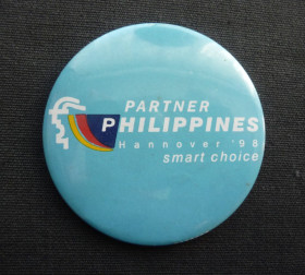 Пам'ятні і ювілейні Памятные и юбилейные ^/--/^ Знак  иностранный Partner Philippines Выставка Ганновер, 1998 ^_^^^ Знак іноземний Partner Philippines Виставка Ганновер, 1998 - фото фото фото