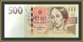 Чехословаччина Чехословакия ^/--/^ Чехия 500 крон 2009 P-24  (24 /--/ b) UNC ^_^^^ Чехія 500 крон 2009 P-24 (24 /--/ b) UNC - фото фото фото