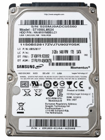Жорсткі диски Жесткие диски ^/--/^ HDD диск 2.5 1 /--/ TB Samsung ST /--/ 1000 /--/ LM /--/ 024 5400 8 /--/ mb s_n 4220_2775 - фото фото фото