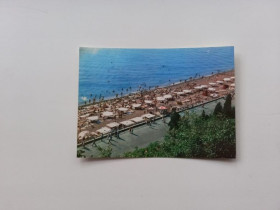 СРСР СССР ^/--/^ Крым. Алушта. Пляж в Рабочем уголке. Фото В. Житникова.1980. С украинской почтовой маркой 1994 г. ^_^^^ Крим. Алушта. Пляж в робочому куточку. Фото В. Житникова. 1980. З українською поштовою маркою 1994 р. - фото фото фото